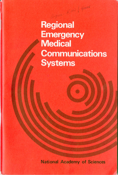 cover of a pamphlet decorated with concentric circles and arcs