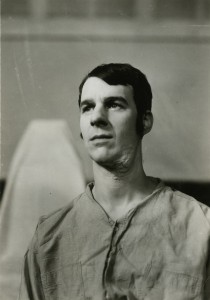 Somers H. Sturgis dressed as a patient.