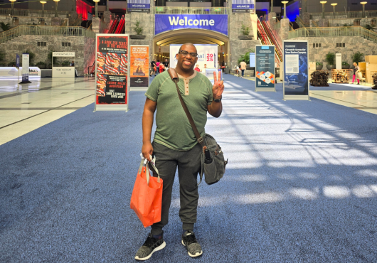 Photo of Tre Quarles at the American Library Association Conference