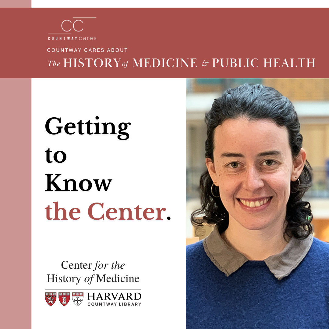 Photo of Charlotte Lellman beside text reading "Getting to Know the Center".