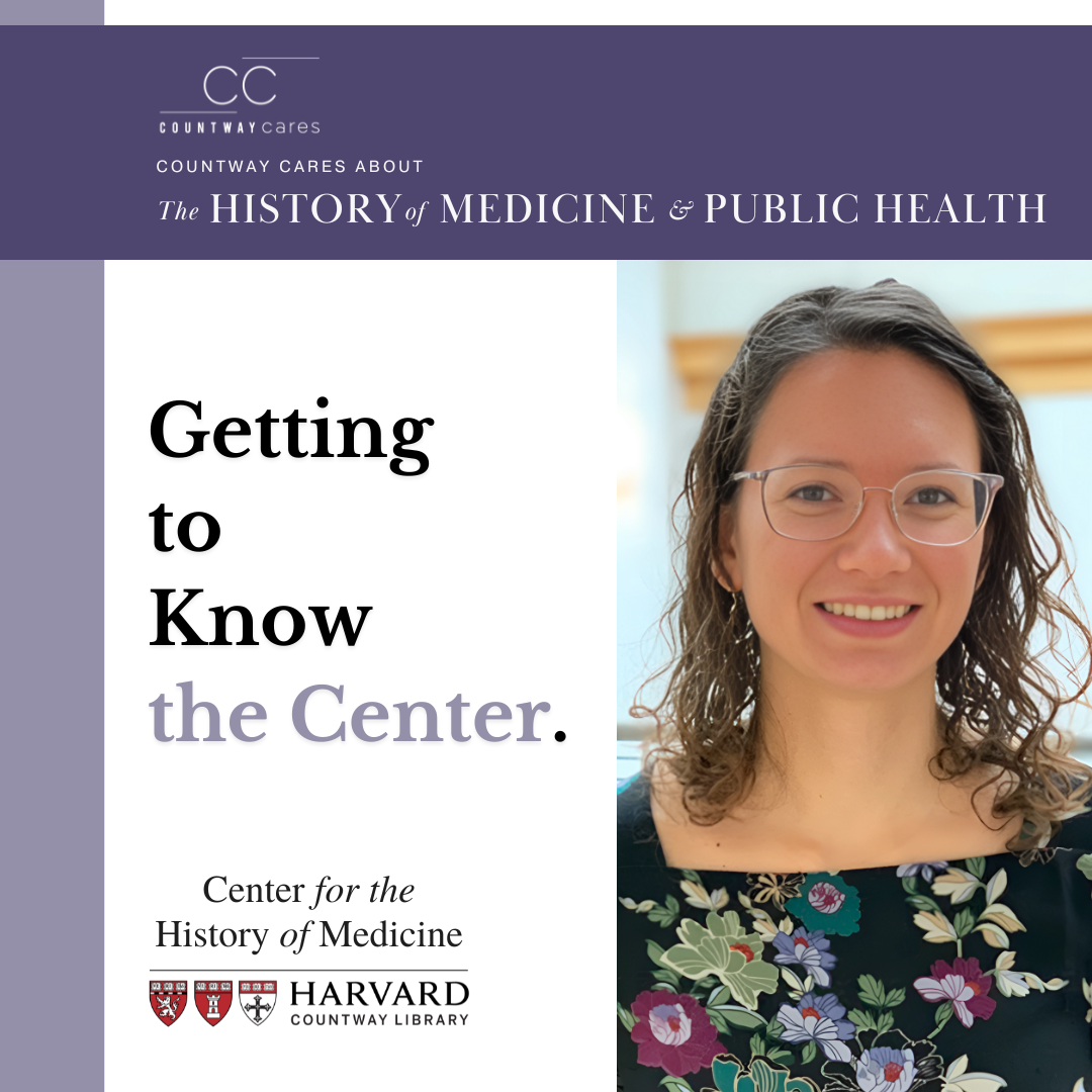 Photo of Stephanie Krauss beside text reading "Getting to Know the Center".