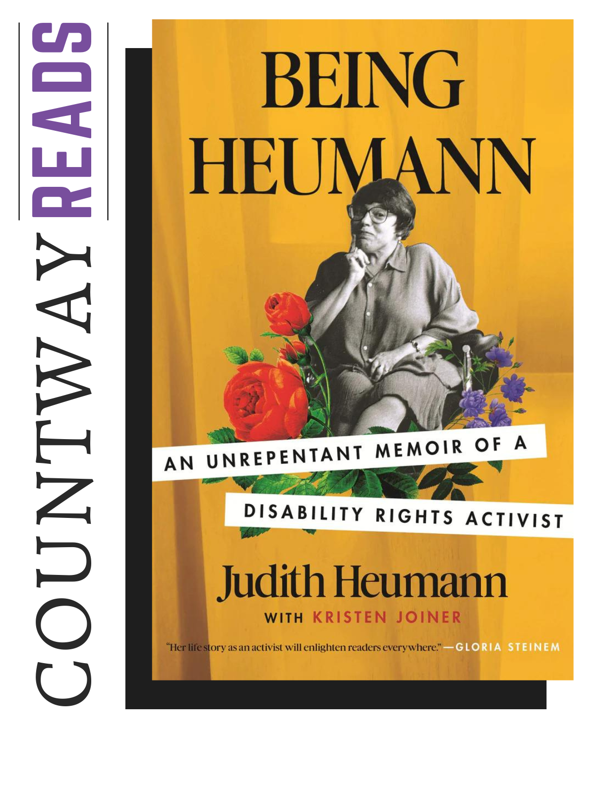 Countway Reads next to the book Being Heumann by Judith Heuman