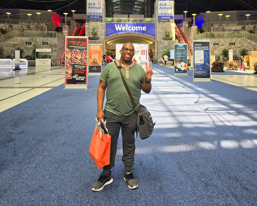 Photo of Tre Quarles at the American Library Association Conference