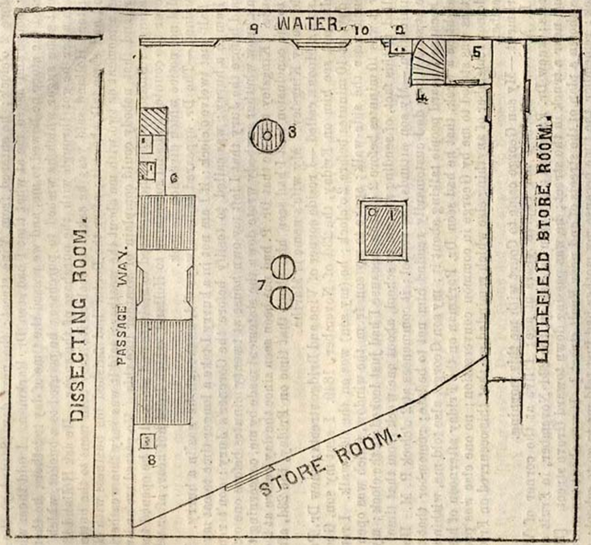 Floor plan of Webster’s laboratory