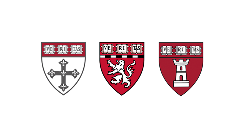 Harvard medical, dental, and public health school shields