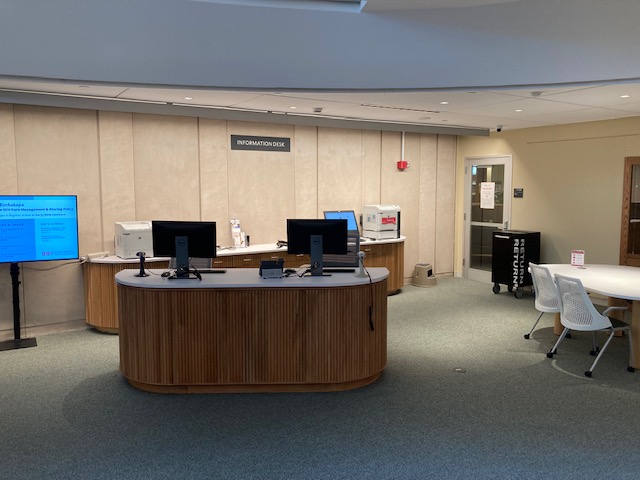 Countway Library's information desk